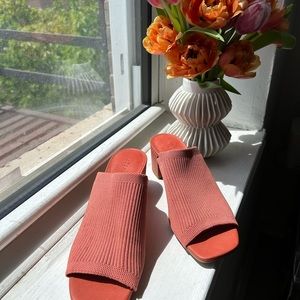 Everlane The Glove Mule in ReKnit - Coral